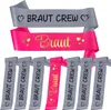 Oblique Unique Schärpe Braut + Braut Crew Set JGA Hen Party Produktbild-Vorschau 1