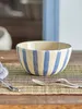 Bloomingville Begonia Schale, Blue, Steingut Produktbild-Vorschau 4