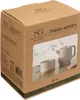 A cardboard box packaging for a tea set, showing a picture of the product. Podgląd zdjęcia produktu