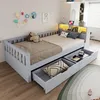 Letto a castello 90x200 cm con cassetti, divano letto in Anteprima dell’immagine prodotto 1