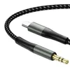 A close-up shot of a USB-C to 3.5mm audio cable against a white background. Produktbild-Vorschau