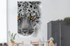 MuchoWow® Poster Leopard - Schwarz - Weiß - Gelb 120x180 cm Produktbild-Vorschau 2