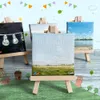 10 Stück Mini Leinwand mit Staffelei, Mini Staffelei Set, Produktbild-Vorschau 4