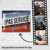 LANOLU retro Blechschild OPAS SERVICE, Schild Werkstatt Produktbild-Vorschau 2