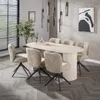 Hoyz-Kollektion – Esstisch 180 Arch – Travertin-Optik – MDF Produktbild-Vorschau 3