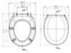 WC Sitz - Toilettensitz - Oval - 36,5 X 45 Cm - Langsam Produktbild-Vorschau 8