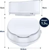 AIORBER Ergonomische WC Sitzerhöhung mit Deckel, 180 kg Produktbild-Vorschau 7