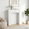vidaXL Revêtement pour cheminée, blanc, 102 x 20 x 102 cm, Voir les images du produit 2