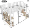 MODFU Patrová postel bez matrace 140x200, Mladistvý lůžko Náhled obrázku produktu 6