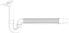 A white plumbing trap with a flexible hose. Produktbild-Vorschau