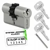 Kelop K100 Schließzylinder mit Zahnrad Nickel Produktbild-Vorschau 1