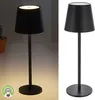 LED Tischleuchte Touch Akku USB Schwarz 26 cm dimmbare Produktbild-Vorschau 4