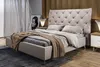 KAWOLA Bett ANNY Polsterbett Leder hellgrau 200x200cm Produktbild-Vorschau 1