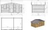 Gartenhaus, Gerätehaus 15m2 - 5x3m - 28mm Produktbild-Vorschau 3