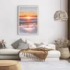 Gerahmtes Poster - Rahmen in heller Eiche - Sonne Strand Produktbild-Vorschau 7