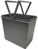 A gray plastic trash can insert with a handle, shown against a white background. Náhled obrázku produktu