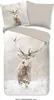 A duvet cover and pillow set with a winter deer motif. Produktbild-Vorschau