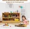 COSTWAY Armoire à jouets en bois pour enfants, étagère à Voir les images du produit 8