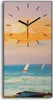 Wandbild Leinwand Bilder mit Uhr 30x60 Malerei Abstrakte Produktbild-Vorschau 1