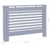 vidaXL Rivestimento per radiatori antracite 112x19x81,5 cm Anteprima dell’immagine prodotto 10