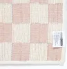 HOMESCAPES Rutschfeste Badematte rosa-weiß mit Produktbild-Vorschau 5