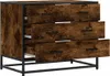 vidaXL Skrinka so zásuvkami z dymového duba 70x41x56 cm Náhľad obrázku produktu 5