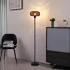 Stylowa lampa podłogowa w stylu retro, czarna z brązowym Podgląd zdjęcia produktu 9