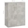 vidaXL Sideboard gris béton 60x30x75 cm Bois composite Voir les images du produit 8