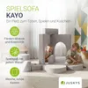 Kanapa dla dzieci Juskys Kayo – sztruksowa, modułowa i Podgląd zdjęcia produktu 6