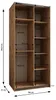 MEBLE KRYSPOL LUX 2 Schrank - 245,5x100x64cm - Schwarz, Produktbild-Vorschau 5