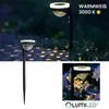 A collage of images showing solar garden lights in use and a close-up of one light. Náhľad obrázku produktu