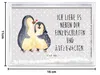 Mr. & Mrs. Panda Bilderrahmen Pinguine Einschlafen - Grau Produktbild-Vorschau 3