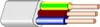 25m Flache Installationsleitung Kabel 3 x 1,0 mm YDYp flach Produktbild-Vorschau 1