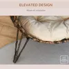 Maison pour chat PawHut en rotin avec coussin, niche pour Voir les images du produit 7