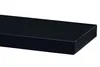 A close-up, angled view of a black shelf against a white background. Náhled obrázku produktu