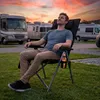 Klappbarer Campingstuhl mit 3D-Mesh-Polsterung – leichter Produktbild-Vorschau 9