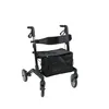 Rollator MAMBO schwarz, doppelt faltbar, große Rückenlehne, Produktbild-Vorschau 2