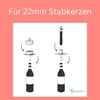 Novaliv 4x Kerzenhalter Flasche Schwarz Eisen Kerzenhalter Produktbild-Vorschau 3