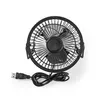 A top-down view of a black USB desk fan. Produktbild-Vorschau