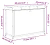 vidaXL Schuhbank mit Klappe Räuchereiche 82x32x56 cm Produktbild-Vorschau 7