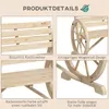 Outsunny Gartenbank 2-Sitzer Sitzbank Holzbank Produktbild-Vorschau 5