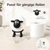 5er Set Schaf-Papierrollenhalter aus Kunststoff – Produktbild-Vorschau 7