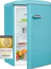 Exquisit Retrokühlschrank RKS120-V-H-160F taubenblau | Produktbild-Vorschau 1