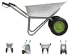 2-Rad Schubkarre verzinkt 110L Gartenkarre Baukarre Produktbild-Vorschau 1