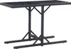 vidaXL Tavolo da giardino nero 110×53×72 cm in vetro e poly Anteprima dell’immagine prodotto 2
