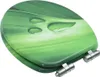 vidaXL Toaletné sedadlo Soft Close Lid MDF Green Water Drop Náhľad obrázku produktu 3