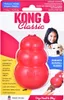 The image shows the packaging of a KONG Classic dog toy, with a product shot and images of a girl and a dog. Náhľad obrázku produktu
