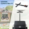 HOMCOM Remorque vélo remorque de transport pour vélo 144L x Voir les images du produit 3