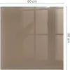 Farbe Braun – Glasbodenplatte für – Kaminofen – Kaminplatte Produktbild-Vorschau 4