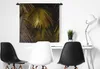 MuchoWow® Wandteppich Wandbehang Dschungel - Palme - Gold Produktbild-Vorschau 3